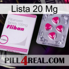 Lista 20 Mg 32